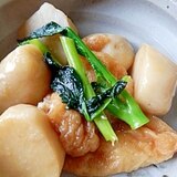 サトイモと油揚げの即席煮物